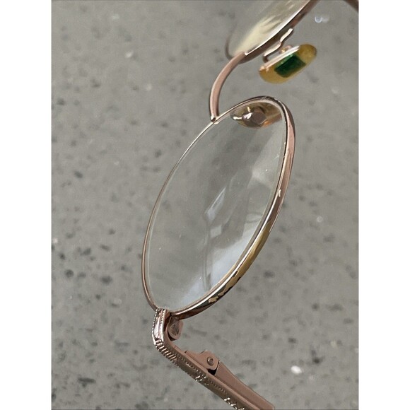 GUESS EYEGLASSES FRAMES ONLY BRN 47-20 140 gold round full rim main image 13